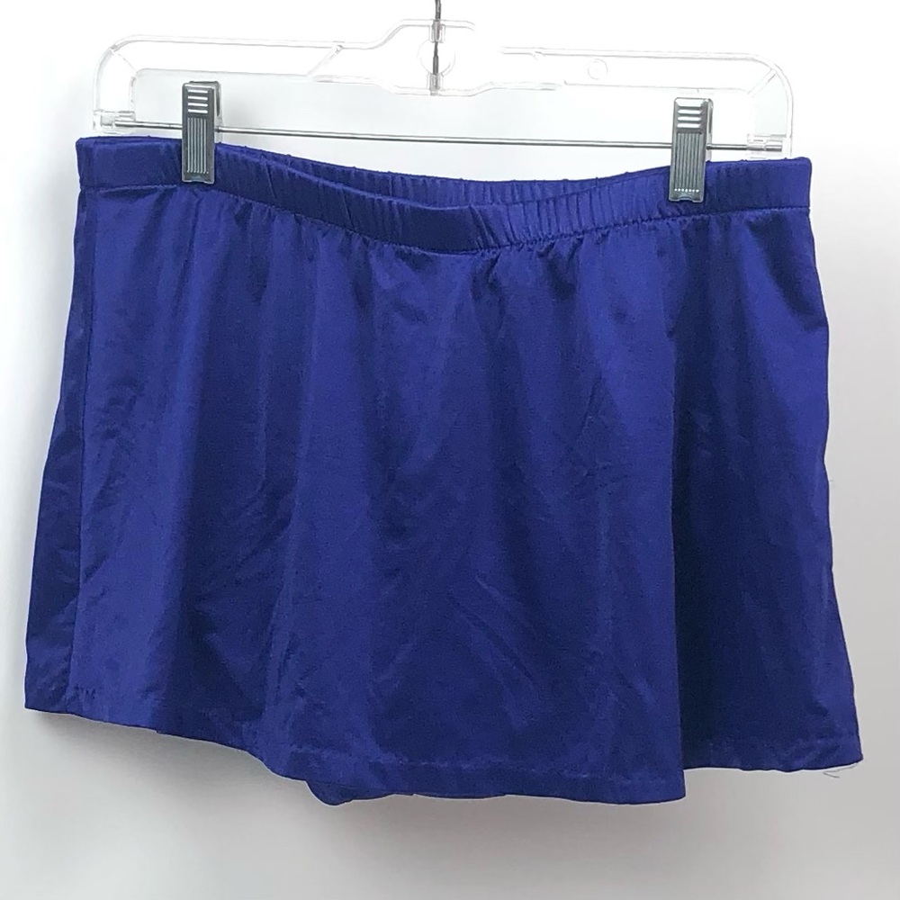 Le Cove Swim Skirt Swim Bottom with Built in Panty Purple Size 14